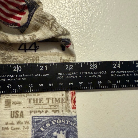 Patriotic Print Men's Polo Shirt Size Medium American Summer Collared - Picture 9 of 11